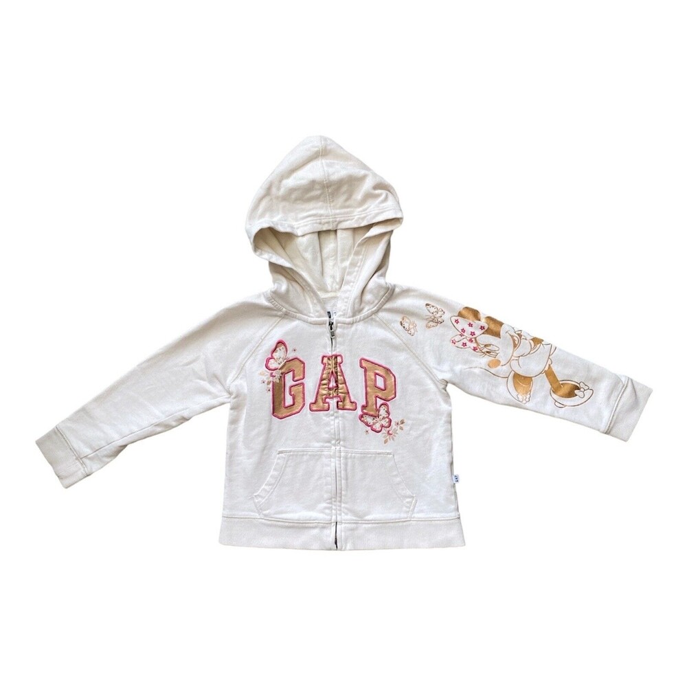Minnie Mouse Hoodie Sweatshirt BABY GAP x DISNEY Size 4T Girls Toddler Kids